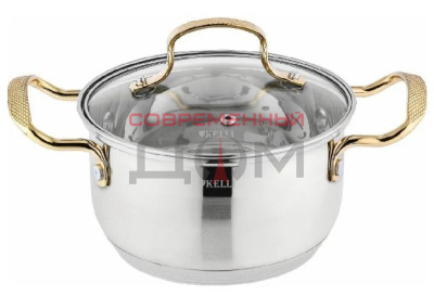 Кастрюля Kelli KL-4708-16 нерж. 2л